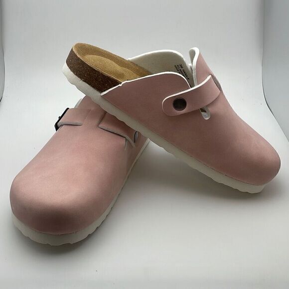 CUSHIONAIRE Women's Cork Footbed Clog SIZE 3 KIDS PINK - Picture 6 of 8